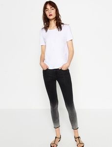 Zara black ombre skinny jeans